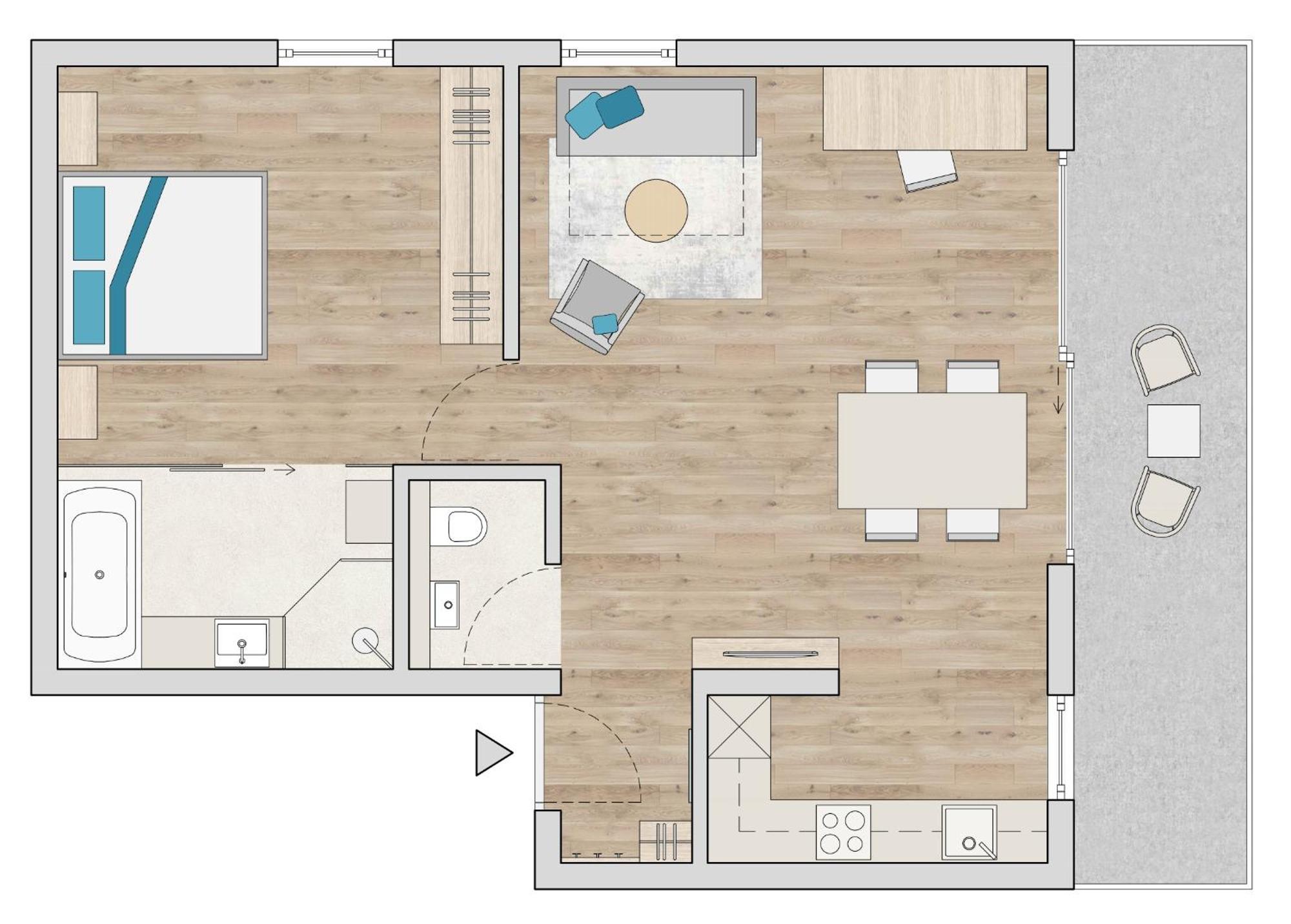 Apartment Pale Fiss Kamer foto